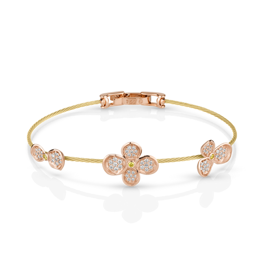 Forget Me Not Single Wire Bracelet