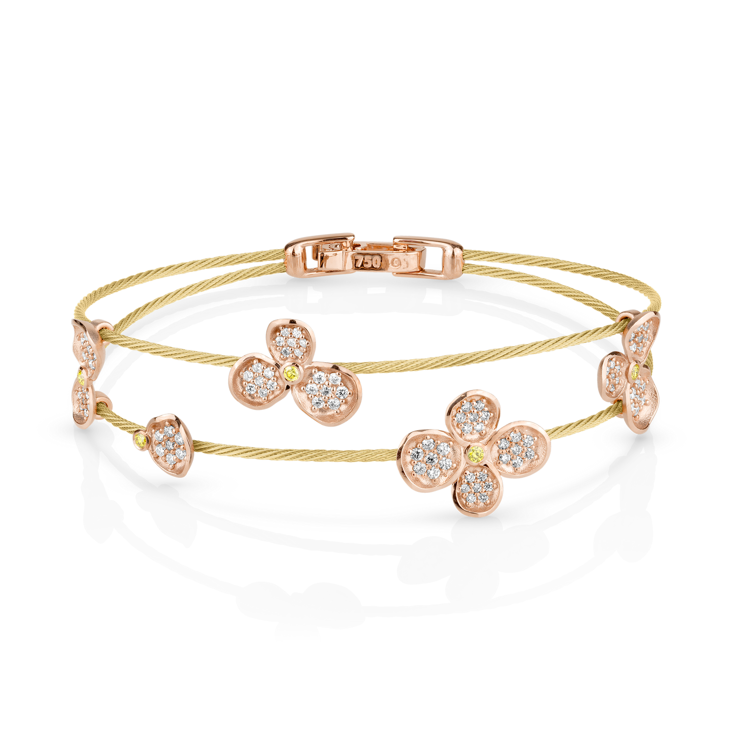 Forget Me Not Double Wire Bracelet