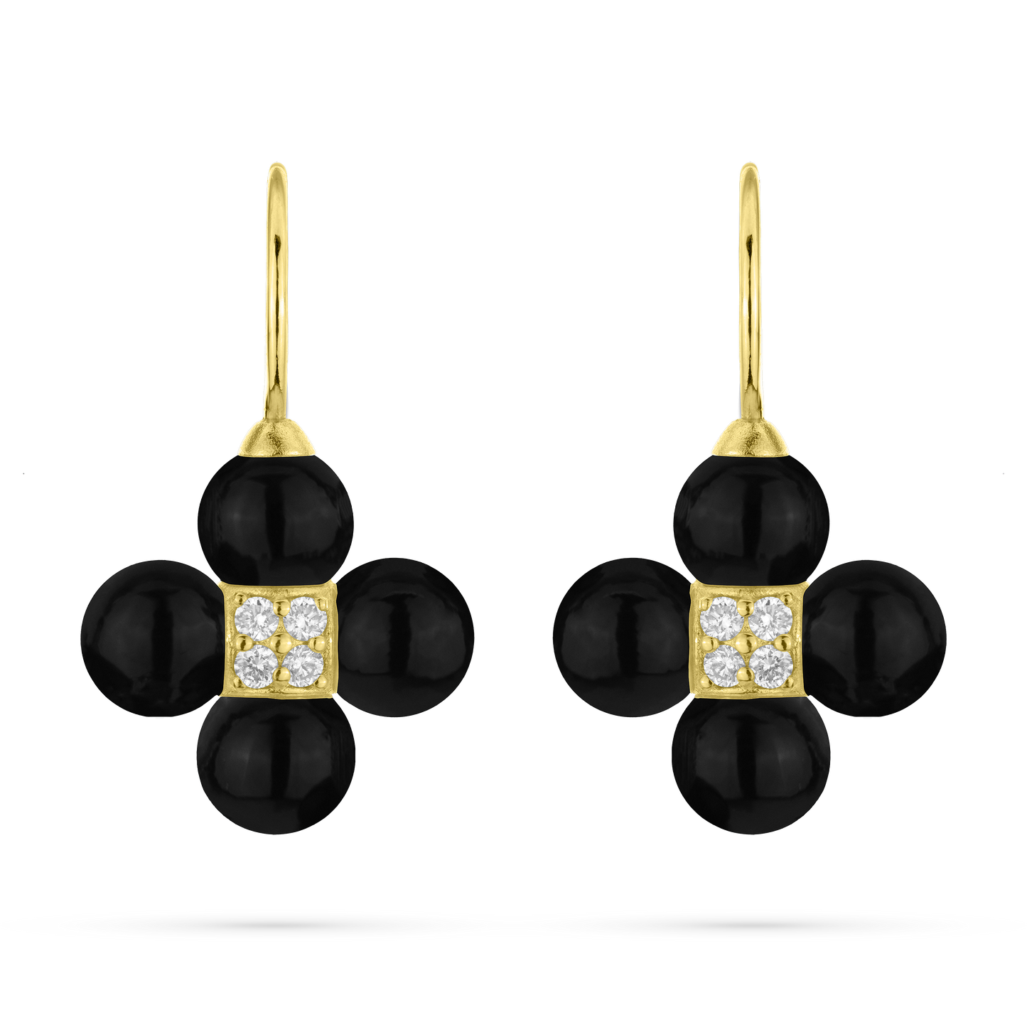 black onyx drop earrings