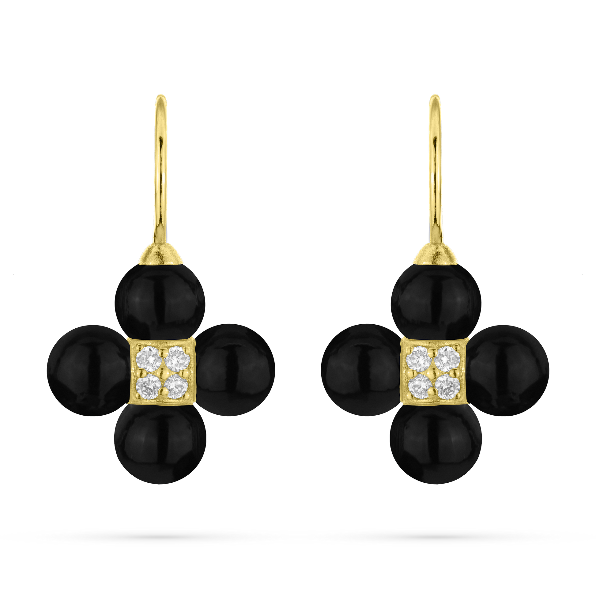 black onyx drop earrings