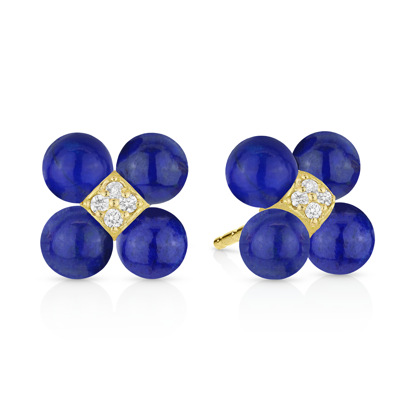 lapis stud earrings