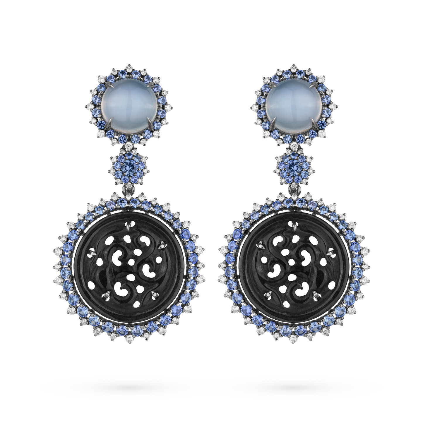 Black Jade Earrings