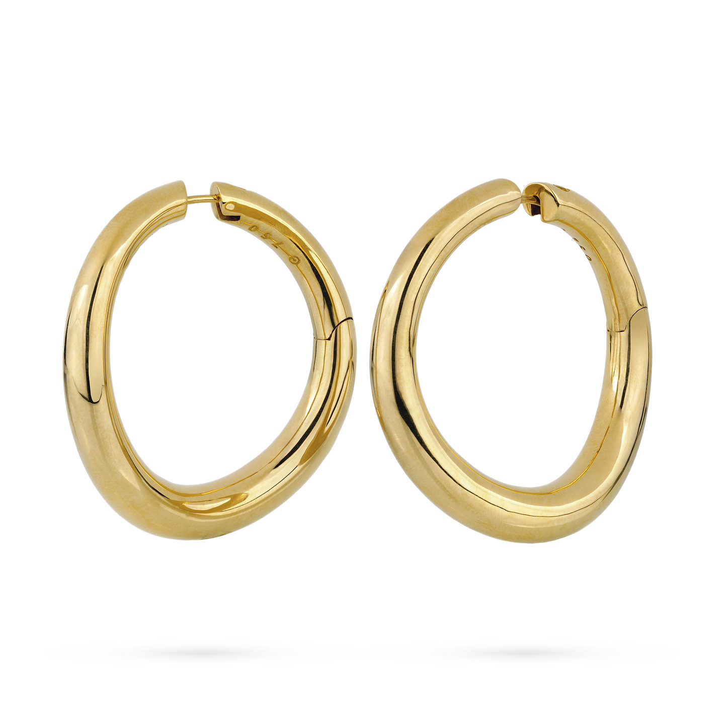 Ultimate Gold Tapered Wavy Hoop Earrings