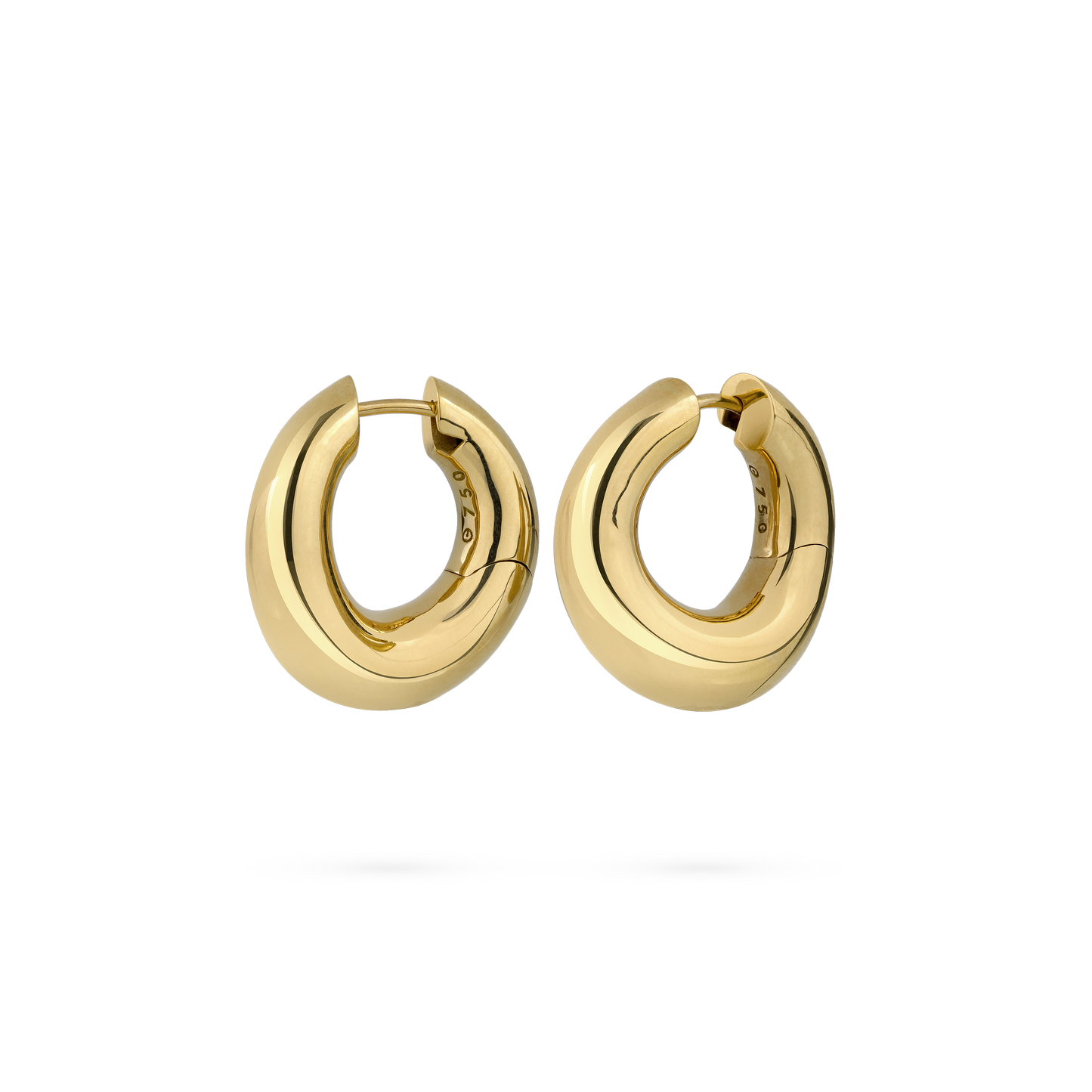 Ultimate Gold Tapered Wavy Hoop Earrings