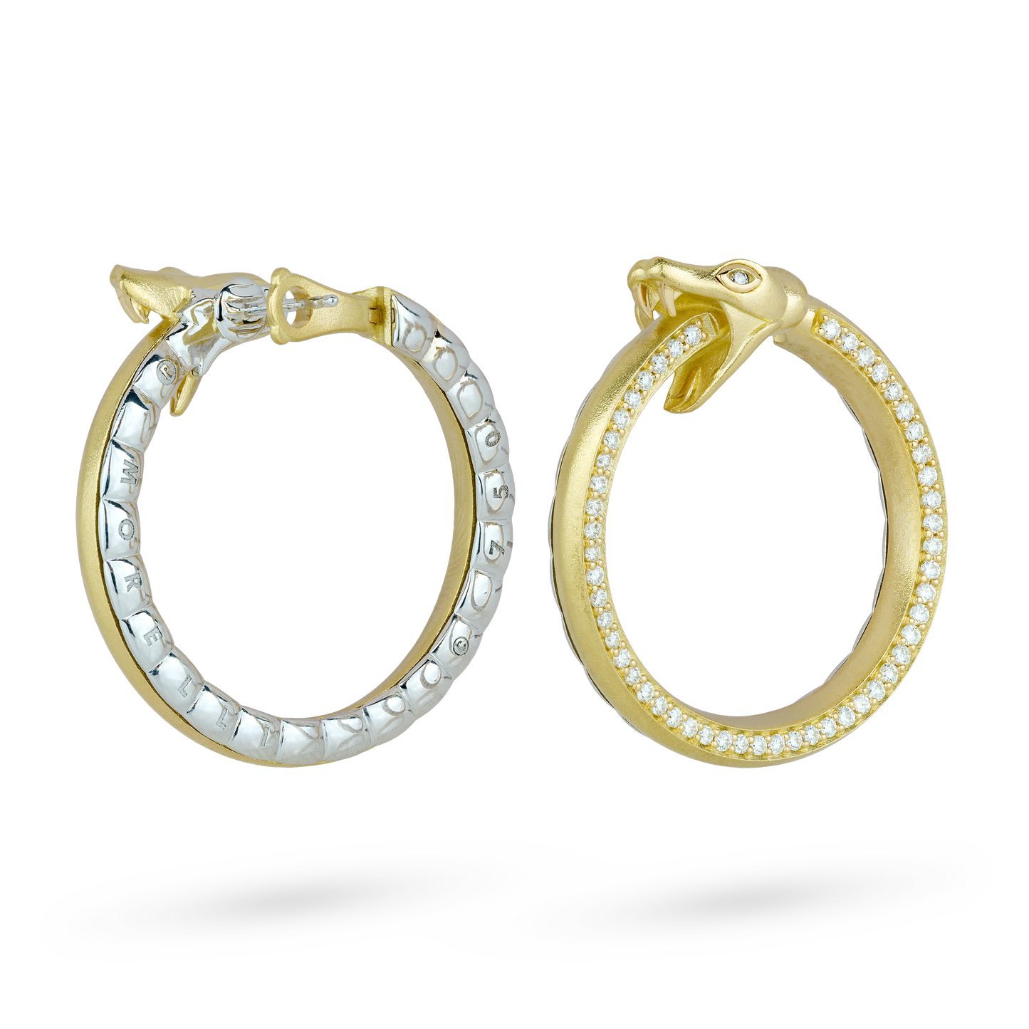 Serpentine Hoop Earrings
