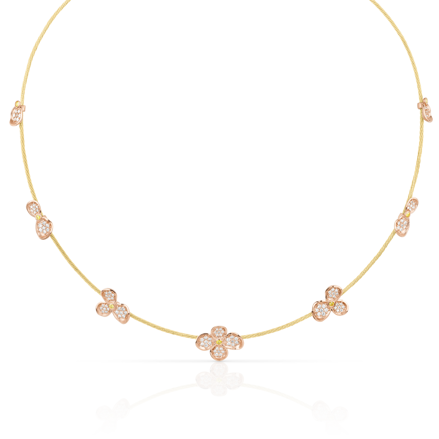 Forget Me Not Single Wire Necklace