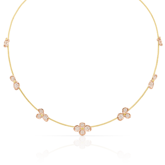 Forget Me Not Single Wire Necklace