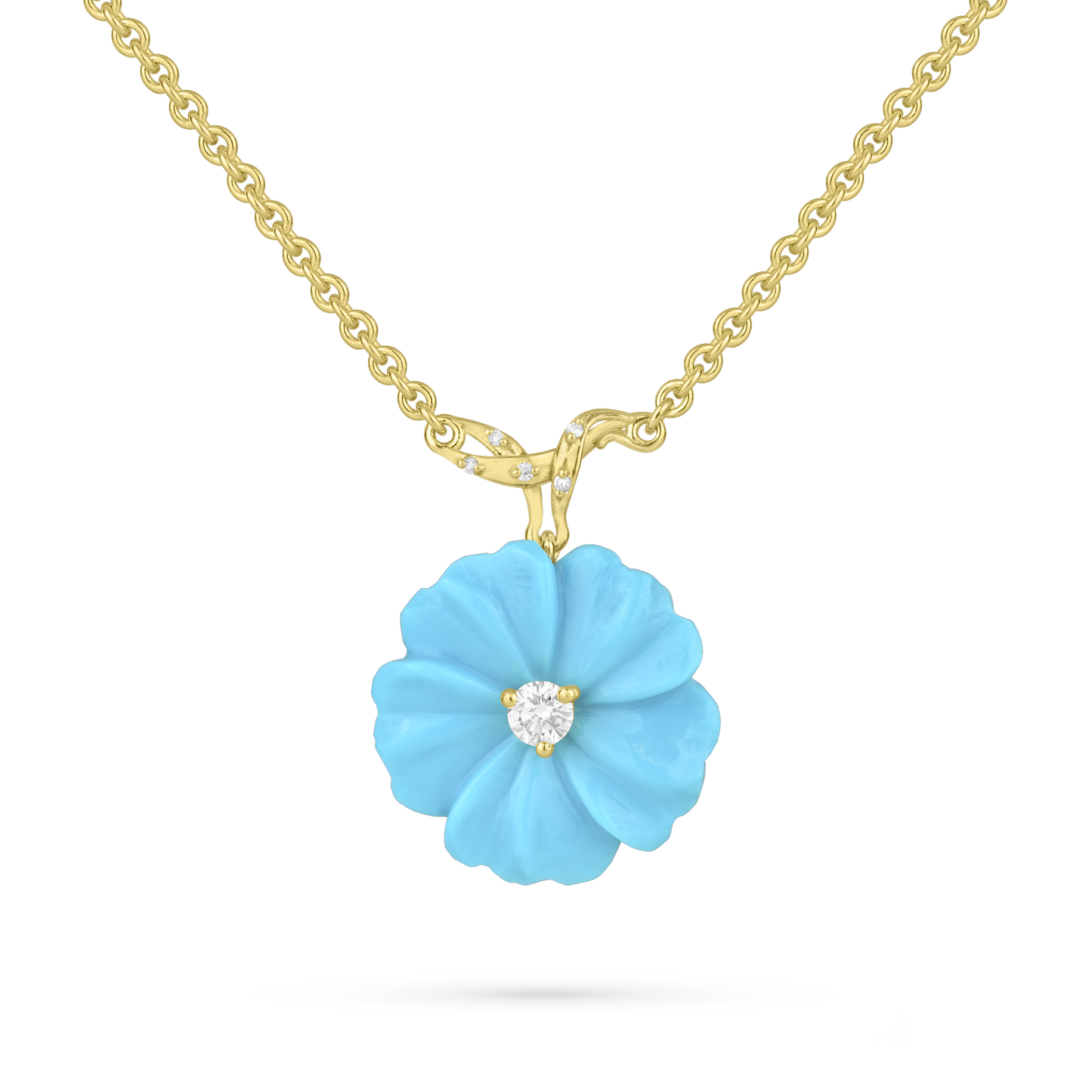 Turquoise Posy Pendant