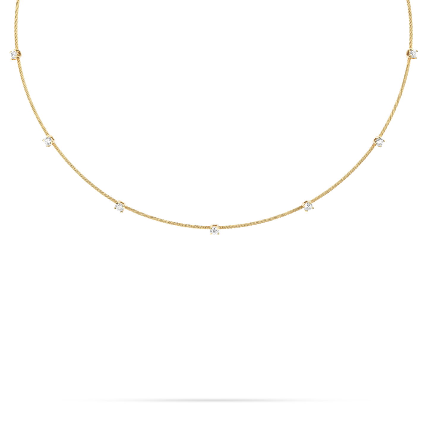 Single Unity Necklace With 7 Diamonds