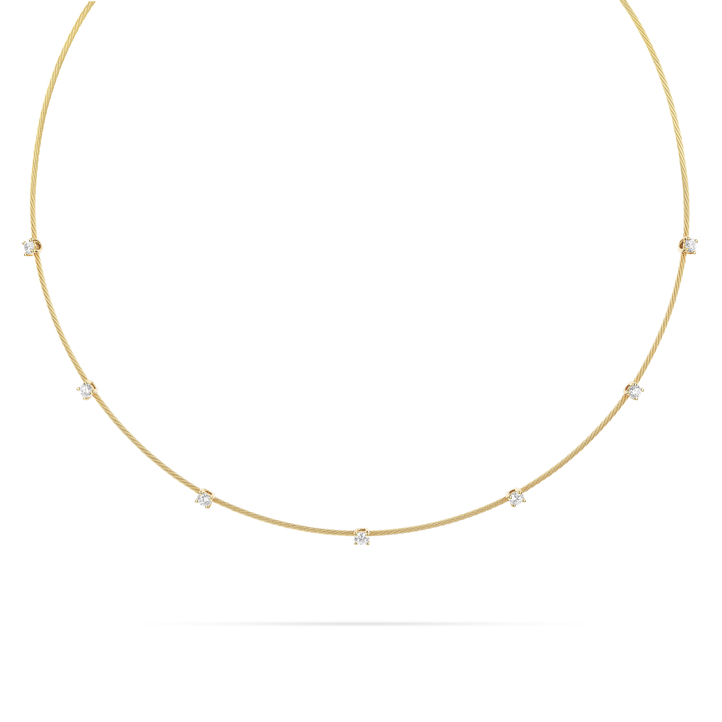 Single Unity Necklace With 7 Diamonds