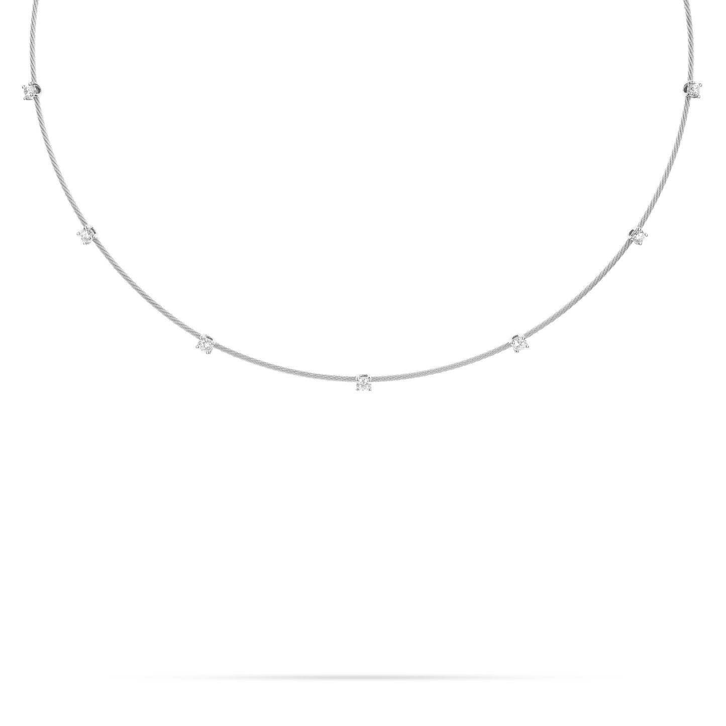 Single Unity Necklace With 7 Diamonds