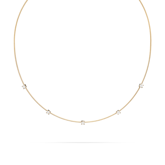 Single Unity Necklace With 5 Diamonds