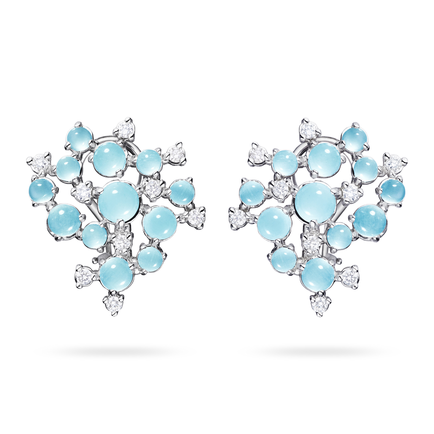 Bubble Cluster Clip Earrings