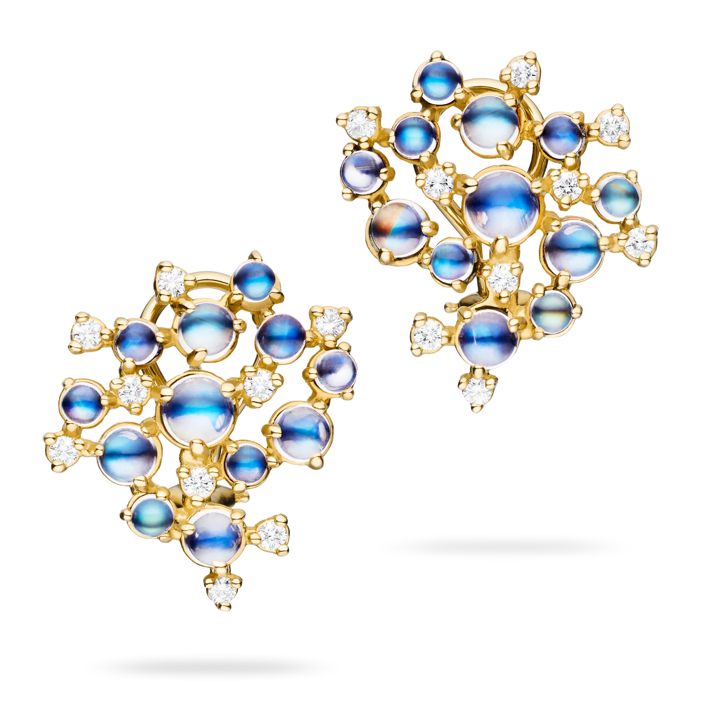 Bubble Cluster Clip Earrings