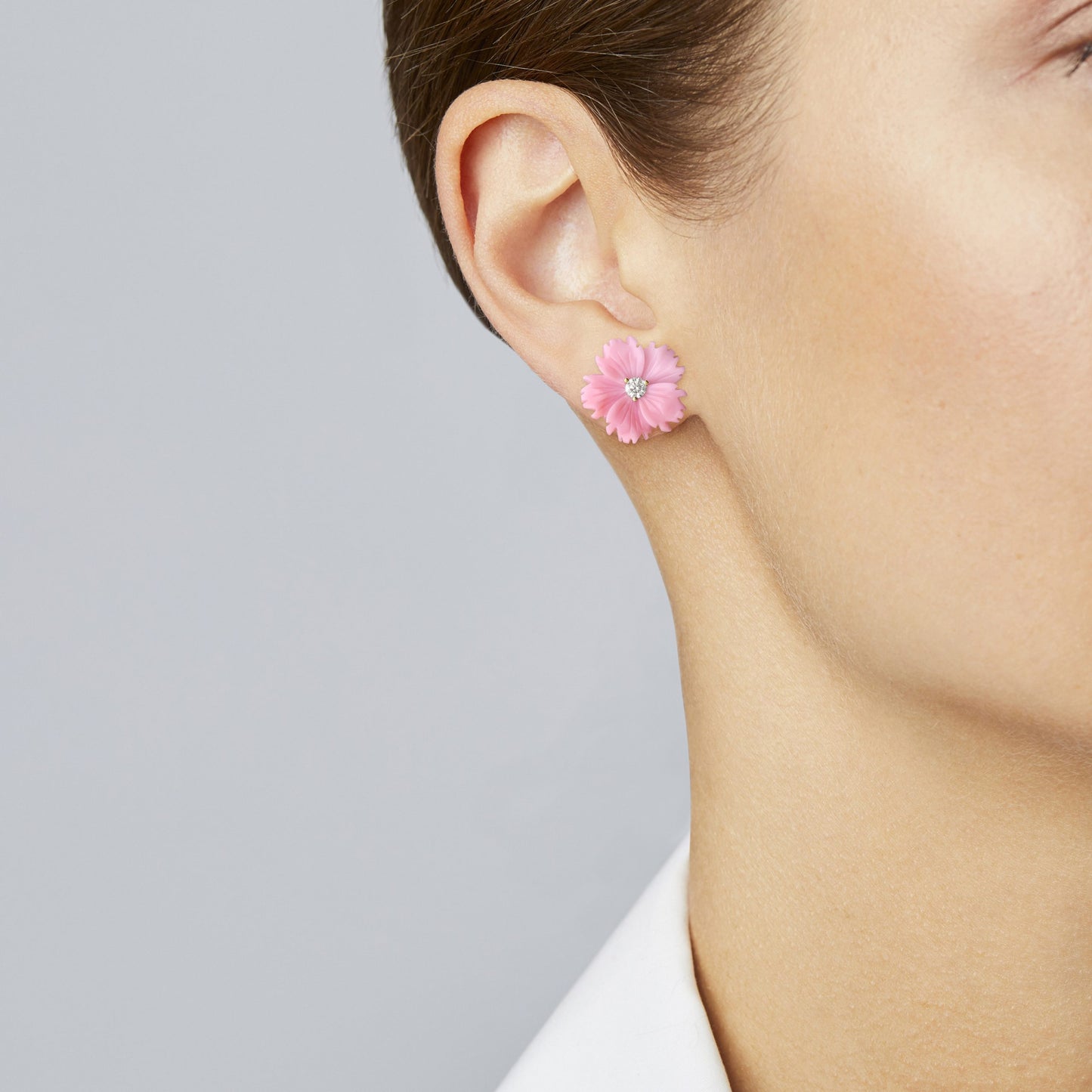Conch Posy Stud Earrings