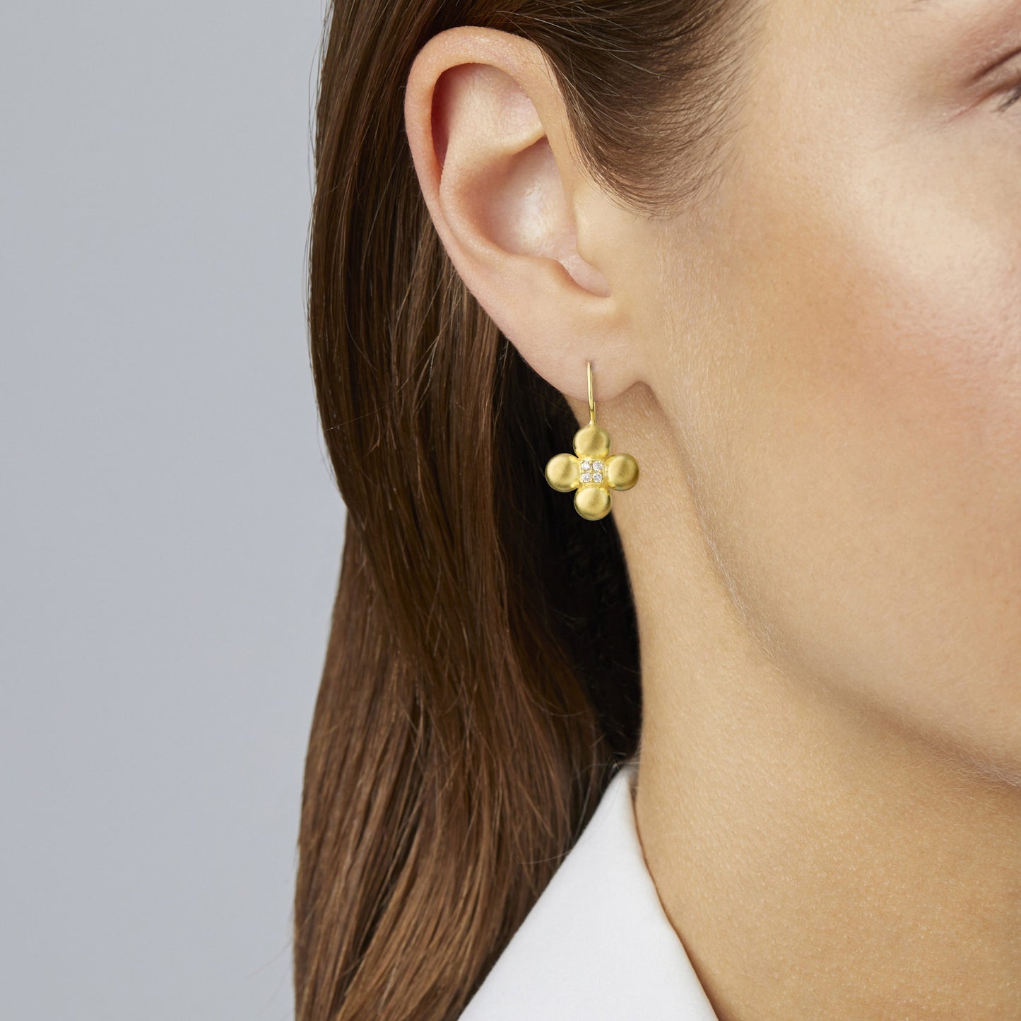 Golden Sequence Drop Earrings