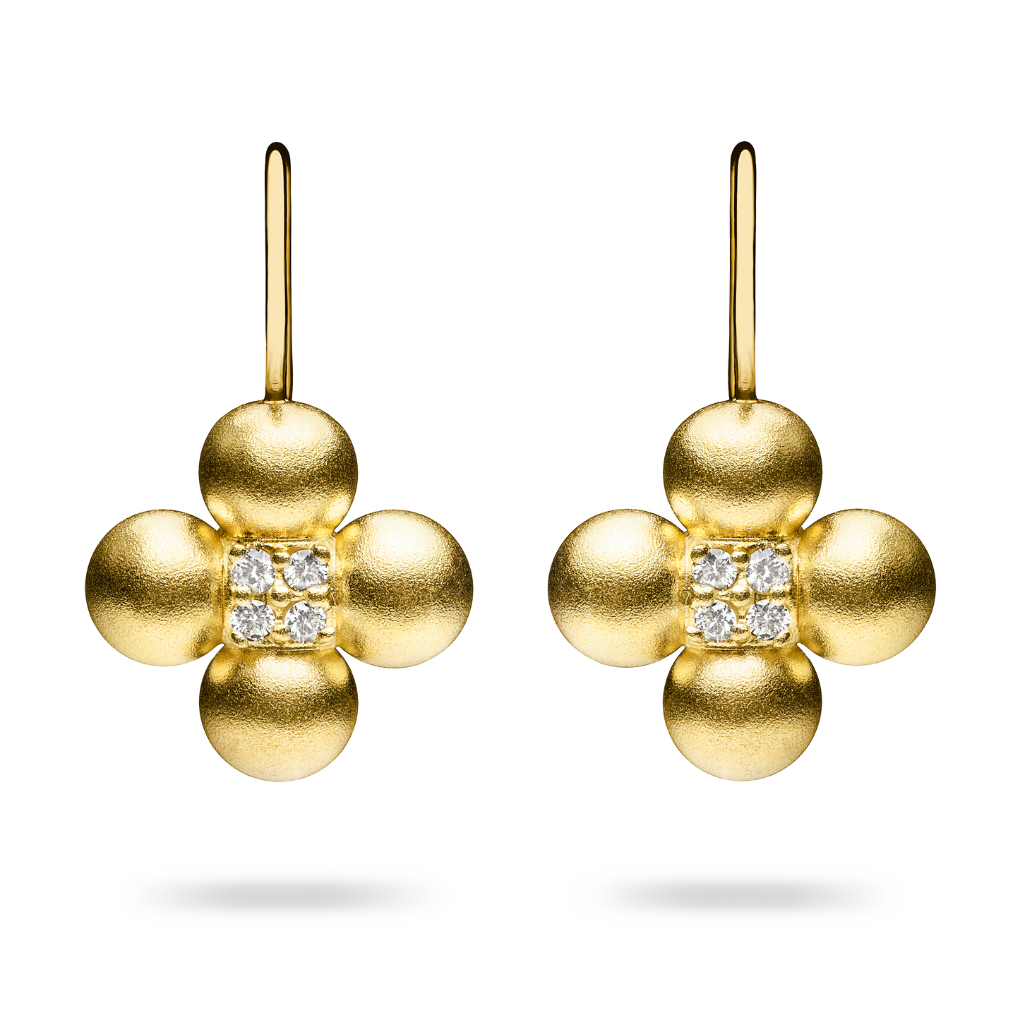 Golden Sequence Drop Earrings