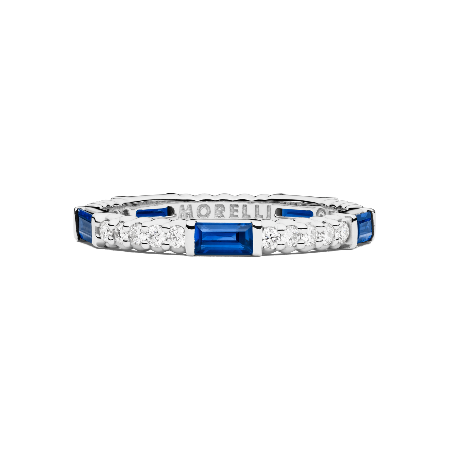 Pinpoint Baguette Diamond Eternity Ring