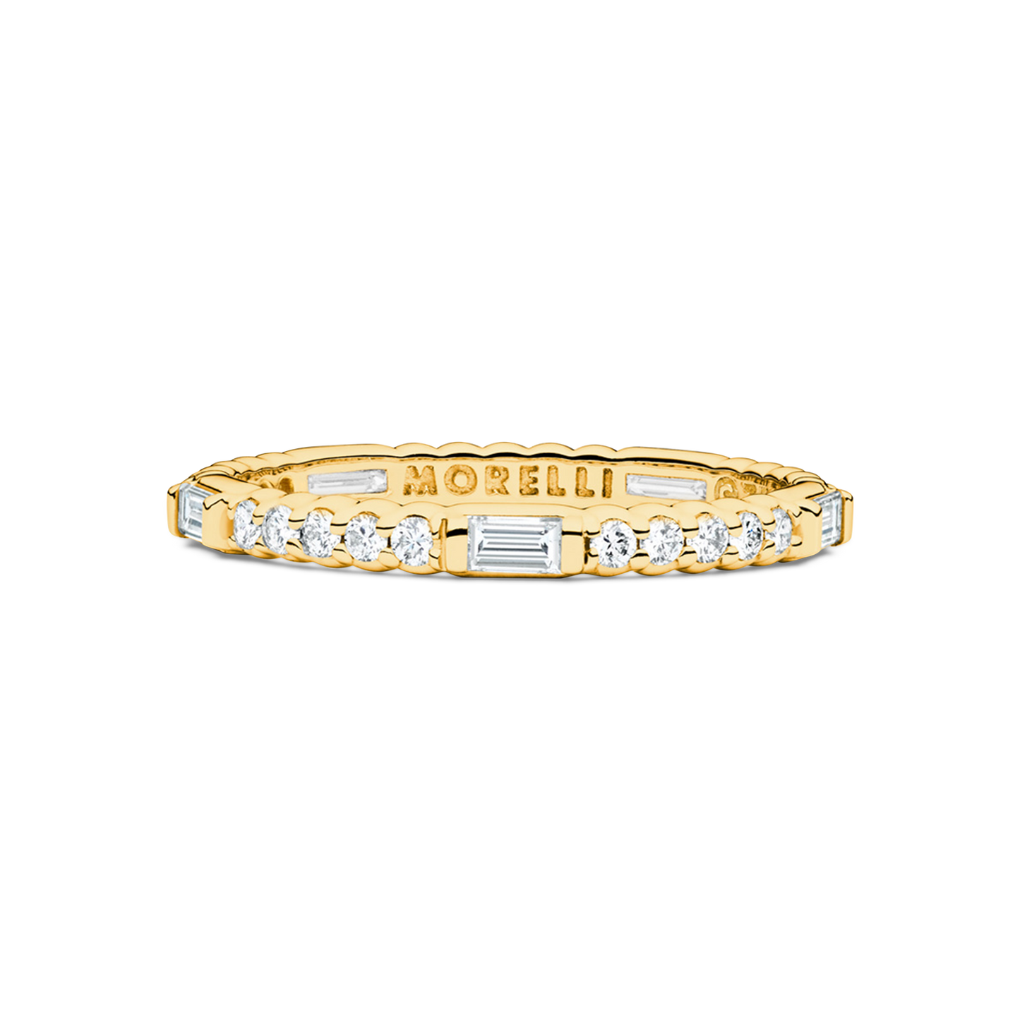 Pinpoint Baguette Diamond Eternity Ring