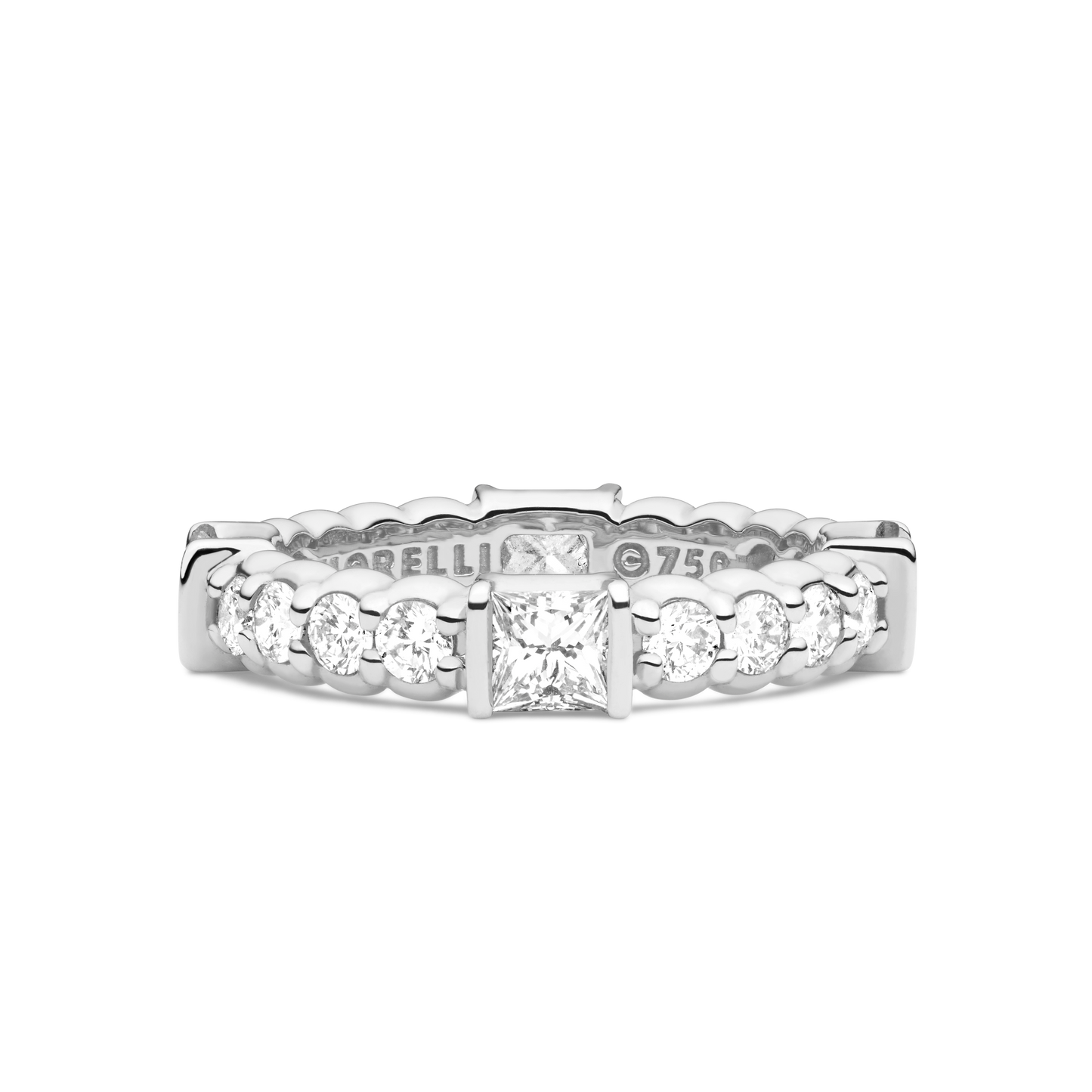 Pinpoint Square Diamond Eternity Ring