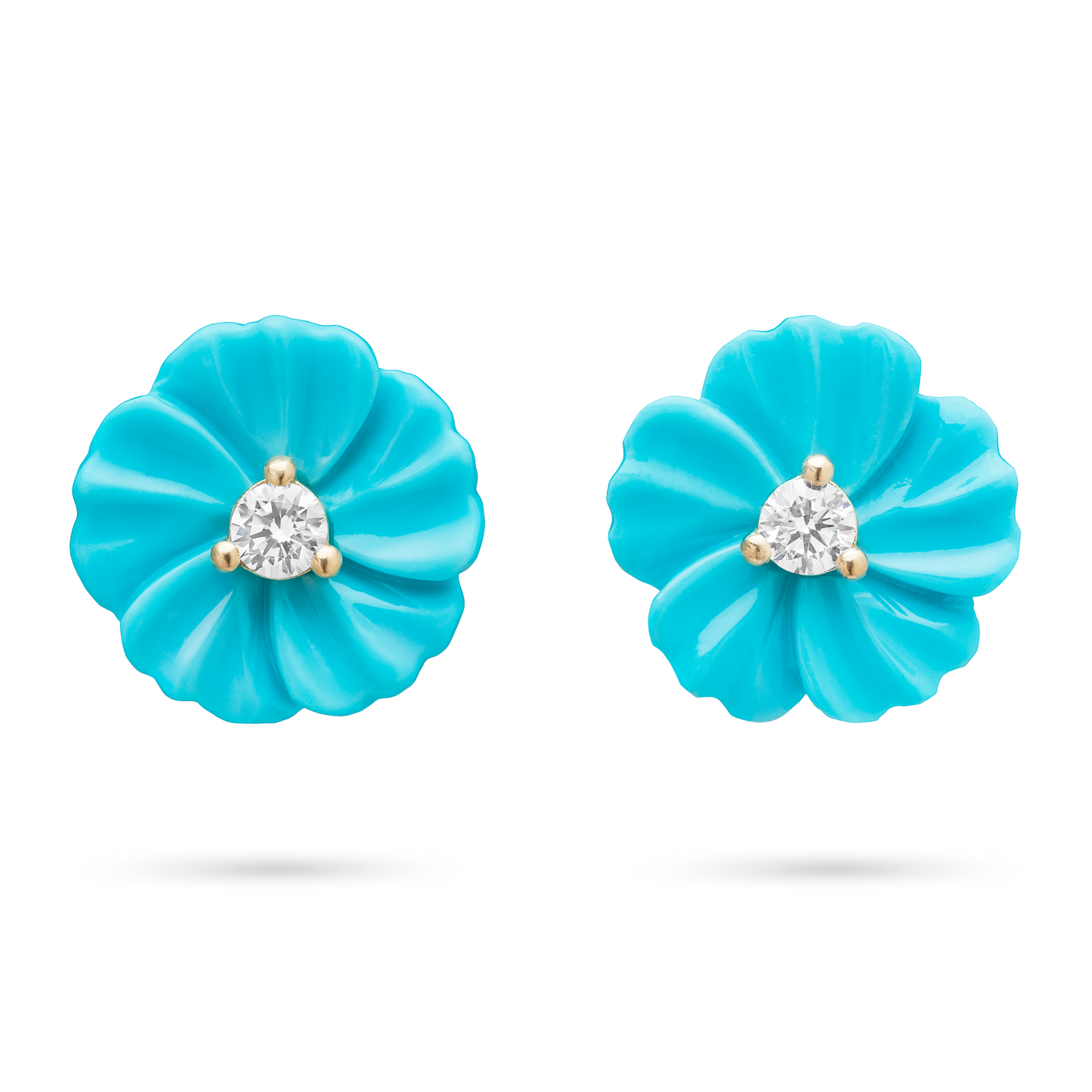 Turquoise Posy Stud Earrings