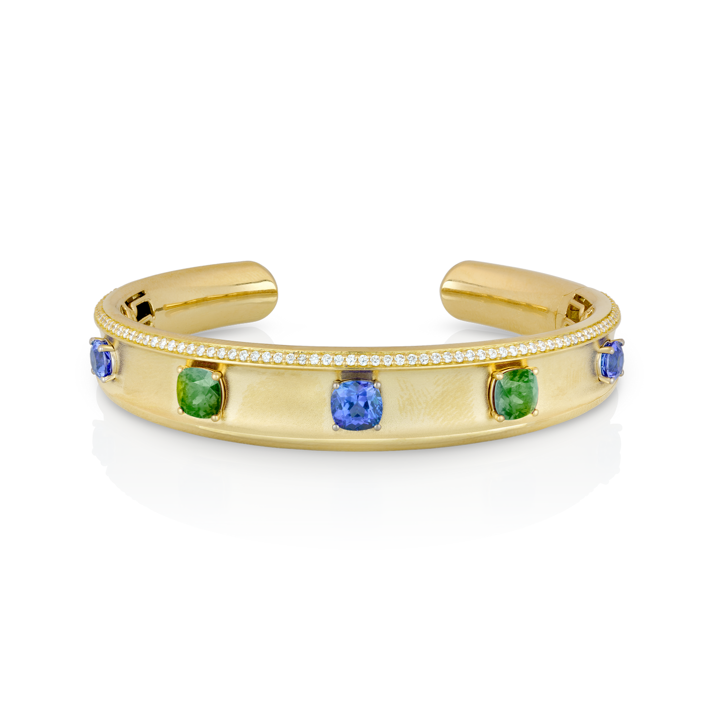 Gemstone Gallant Cuff Bracelet