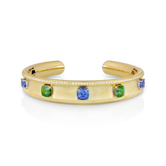 Gemstone Gallant Cuff Bracelet