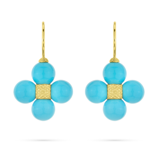 Turquoise Sequence Drop Earrings