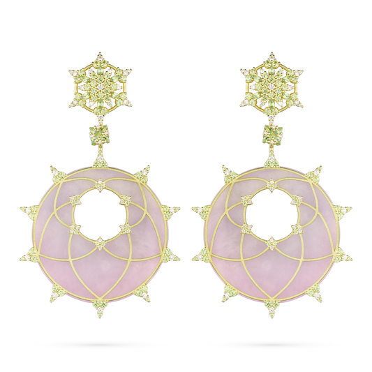 Jade Disc Earrings
