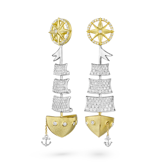 Sailing Ship Earrings