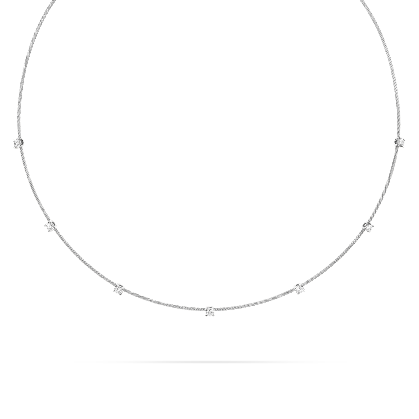Single Unity Necklace With 7 Diamonds