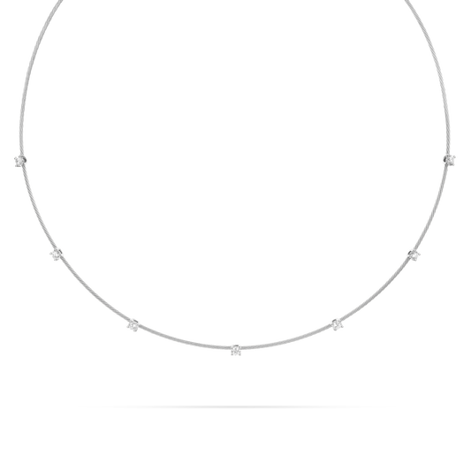 Single Unity Necklace With 7 Diamonds