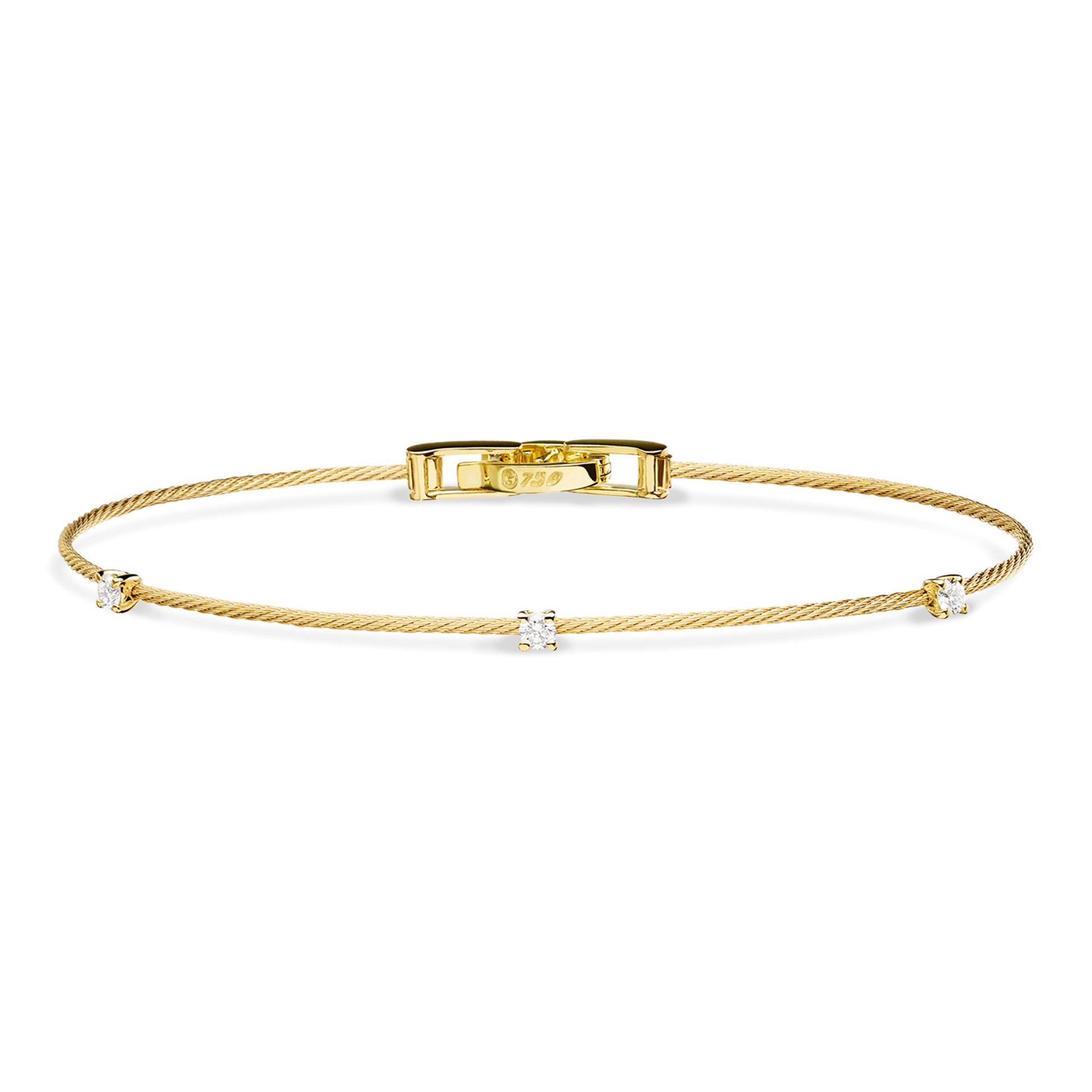 Single Unity Bracelet With 3 Diamonds – Paul Morelli Design, Inc. Single Unity Bracelet With 3 Diamonds – Paul Morelli Design, Inc.