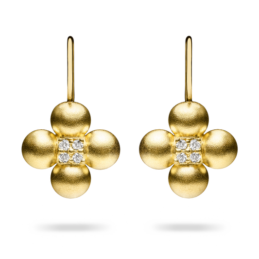Golden Sequence Drop Earrings