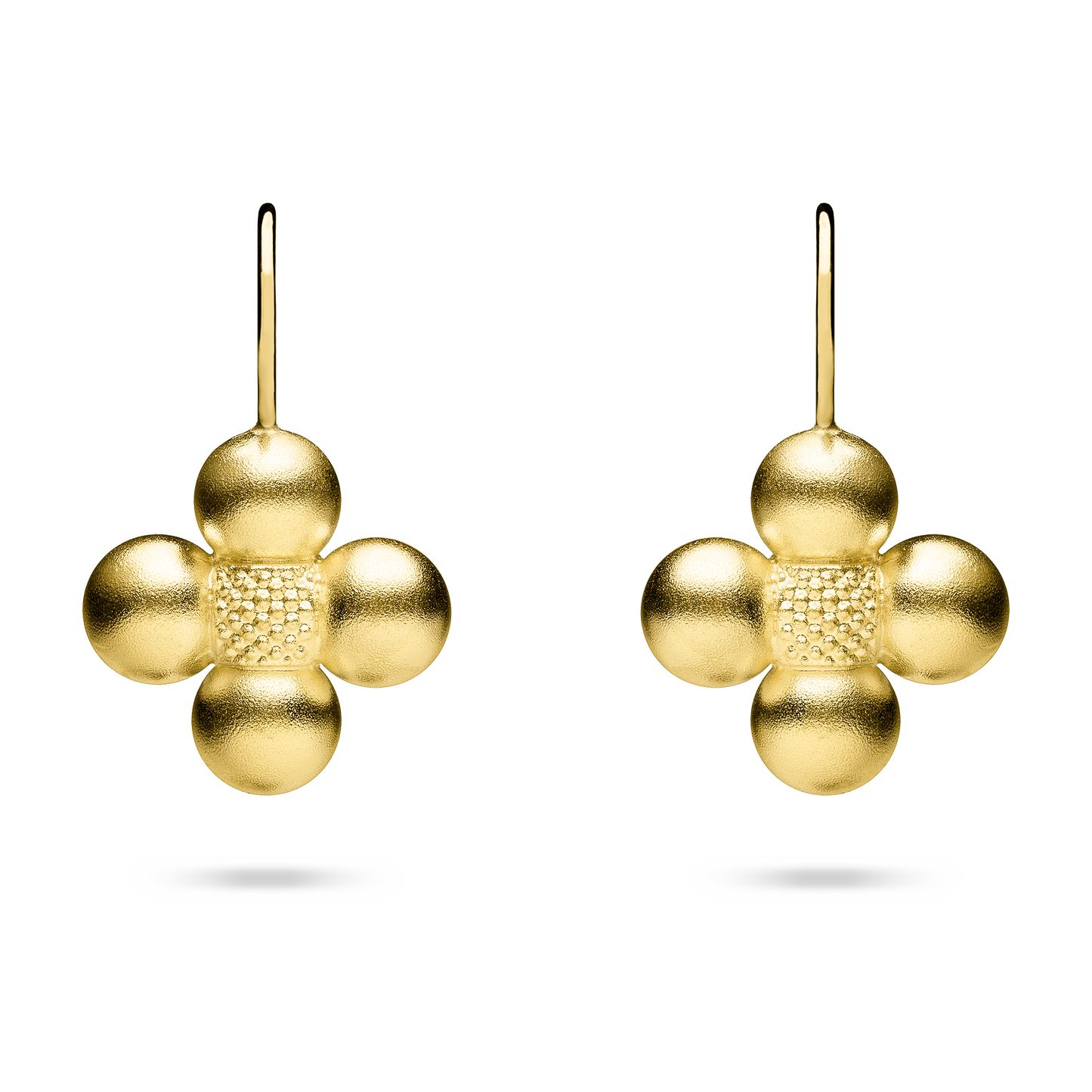 Golden Sequence Drop Earrings