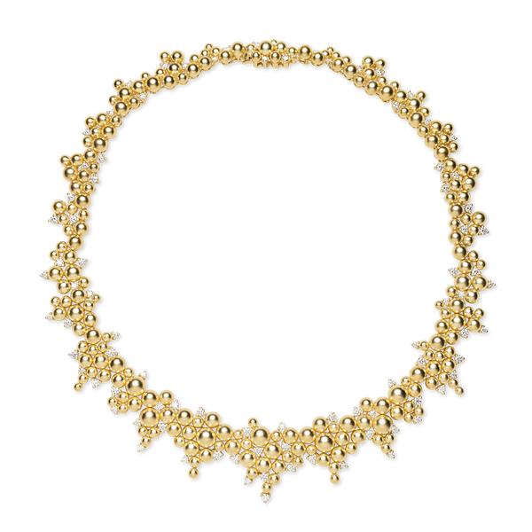 Cascading Golden Lagrange Diamond Necklace – Paul Morelli Design, Inc.