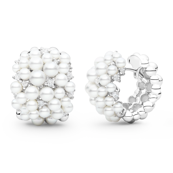 Large Lagrange Pearl Snap Hoop Earrings – Paul Morelli Design, Inc.