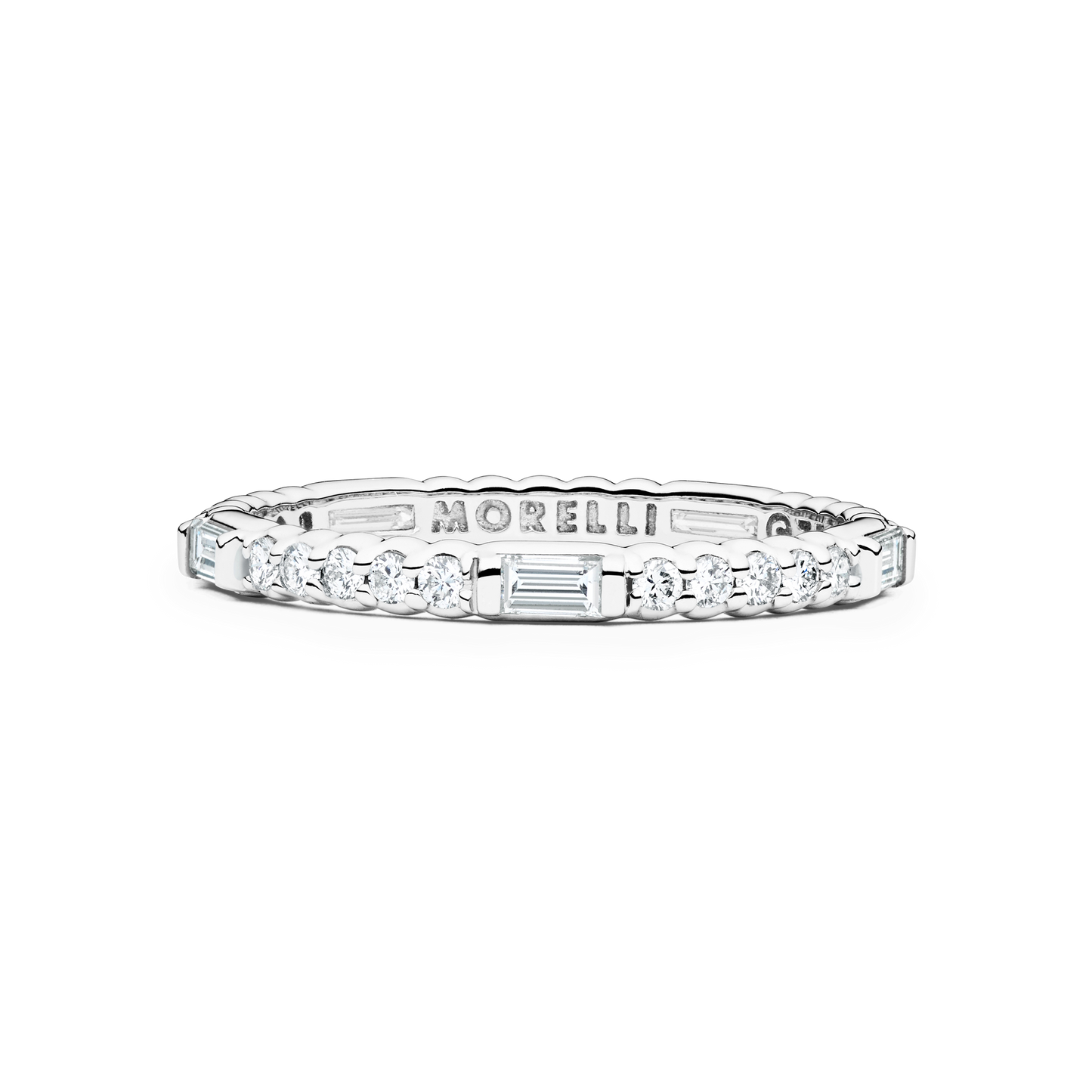 Pinpoint Baguette Diamond Eternity Ring