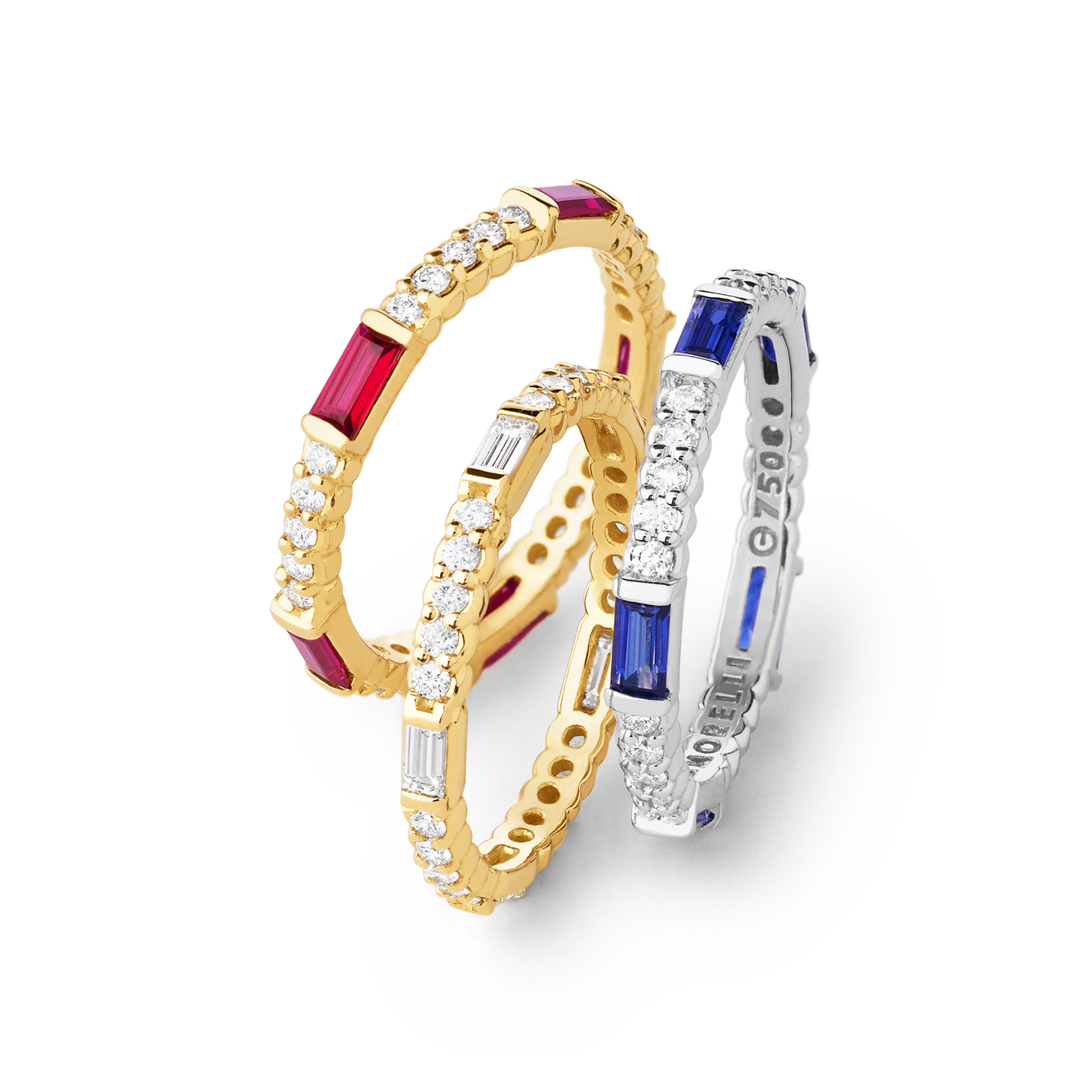 Pinpoint Baguette Diamond Eternity Ring – Paul Morelli Design, Inc.