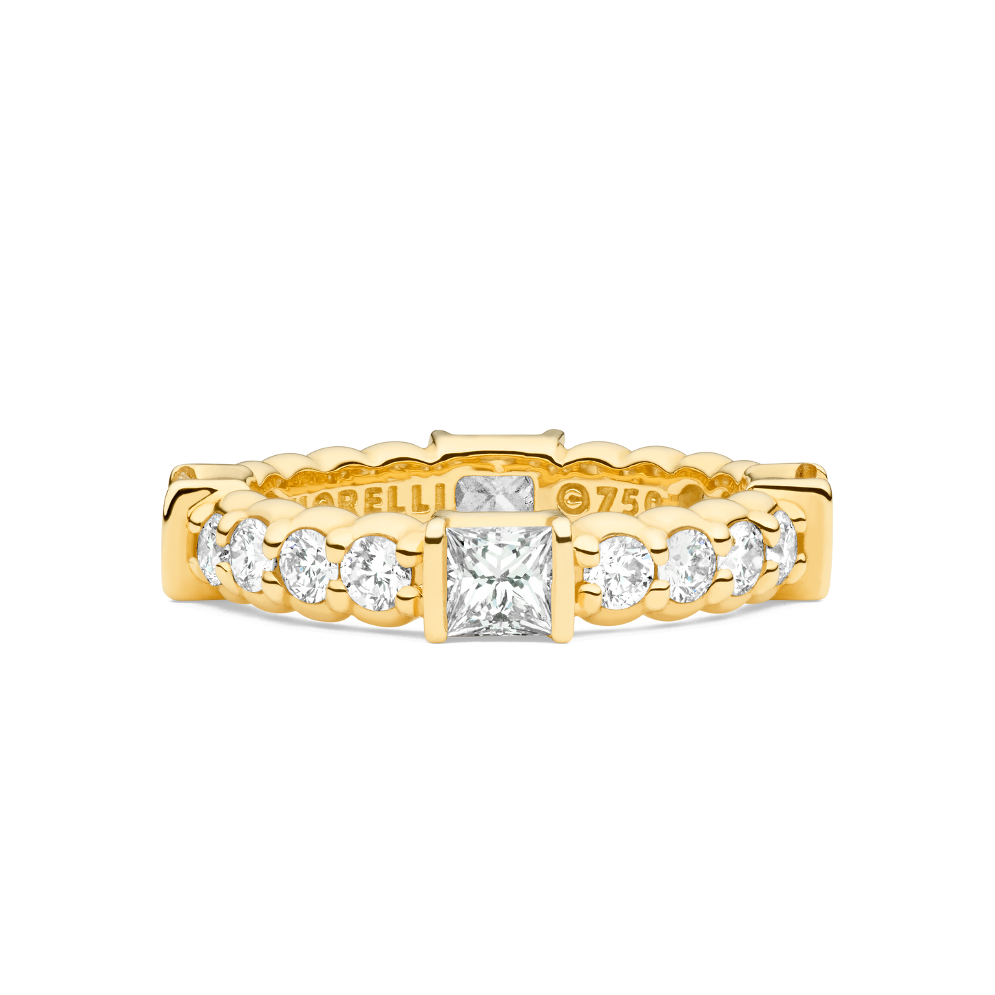 Pinpoint Square Diamond Eternity Ring