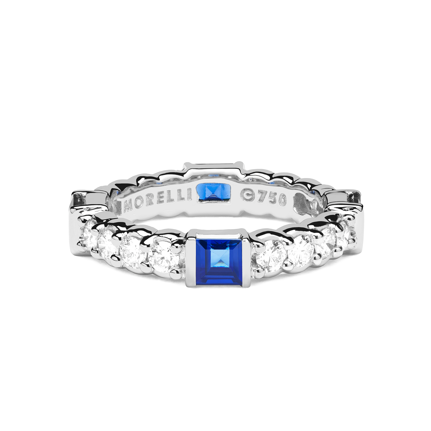 Pinpoint Square Diamond Eternity Ring