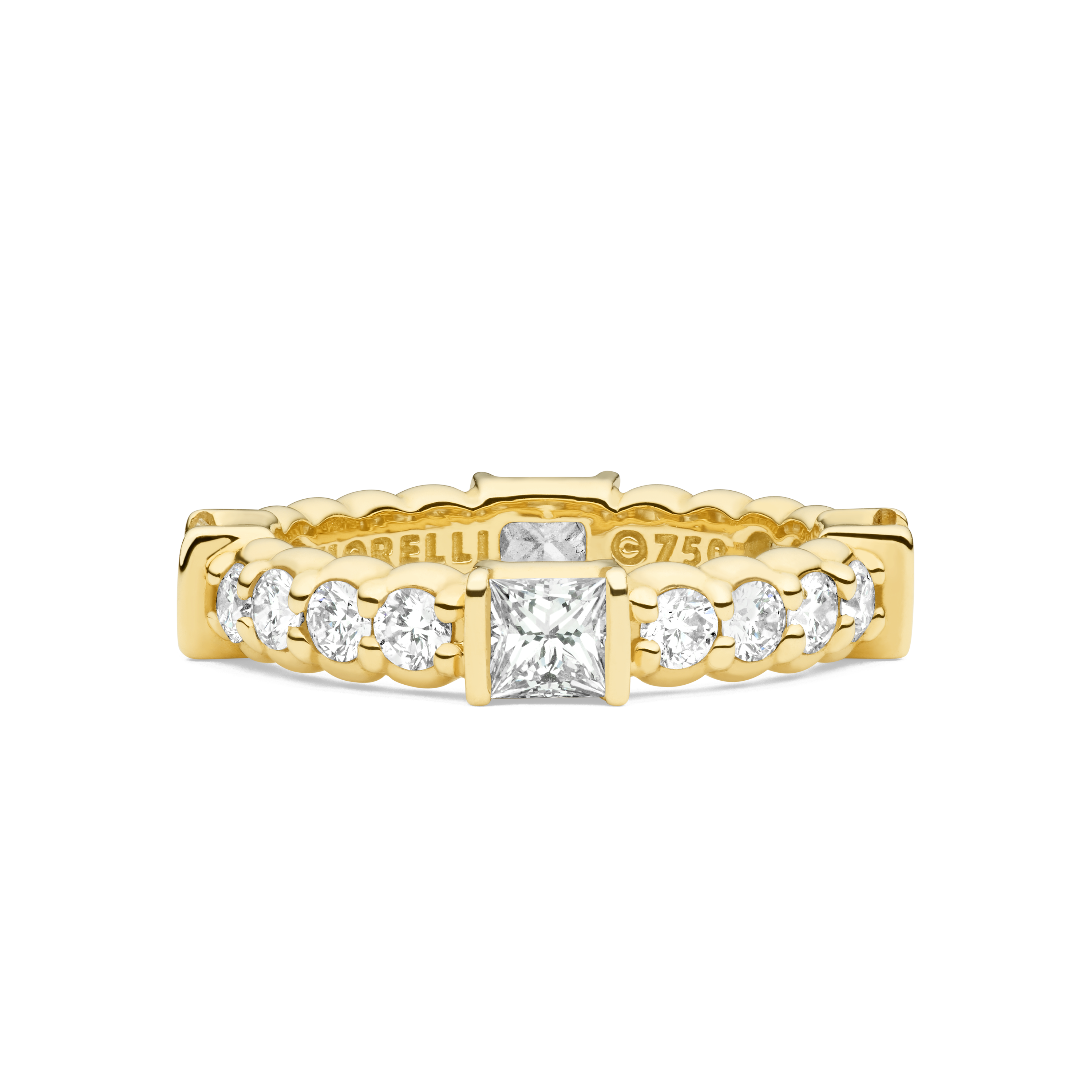 Pinpoint Square Diamond Eternity Ring – Paul Morelli Design, Inc.