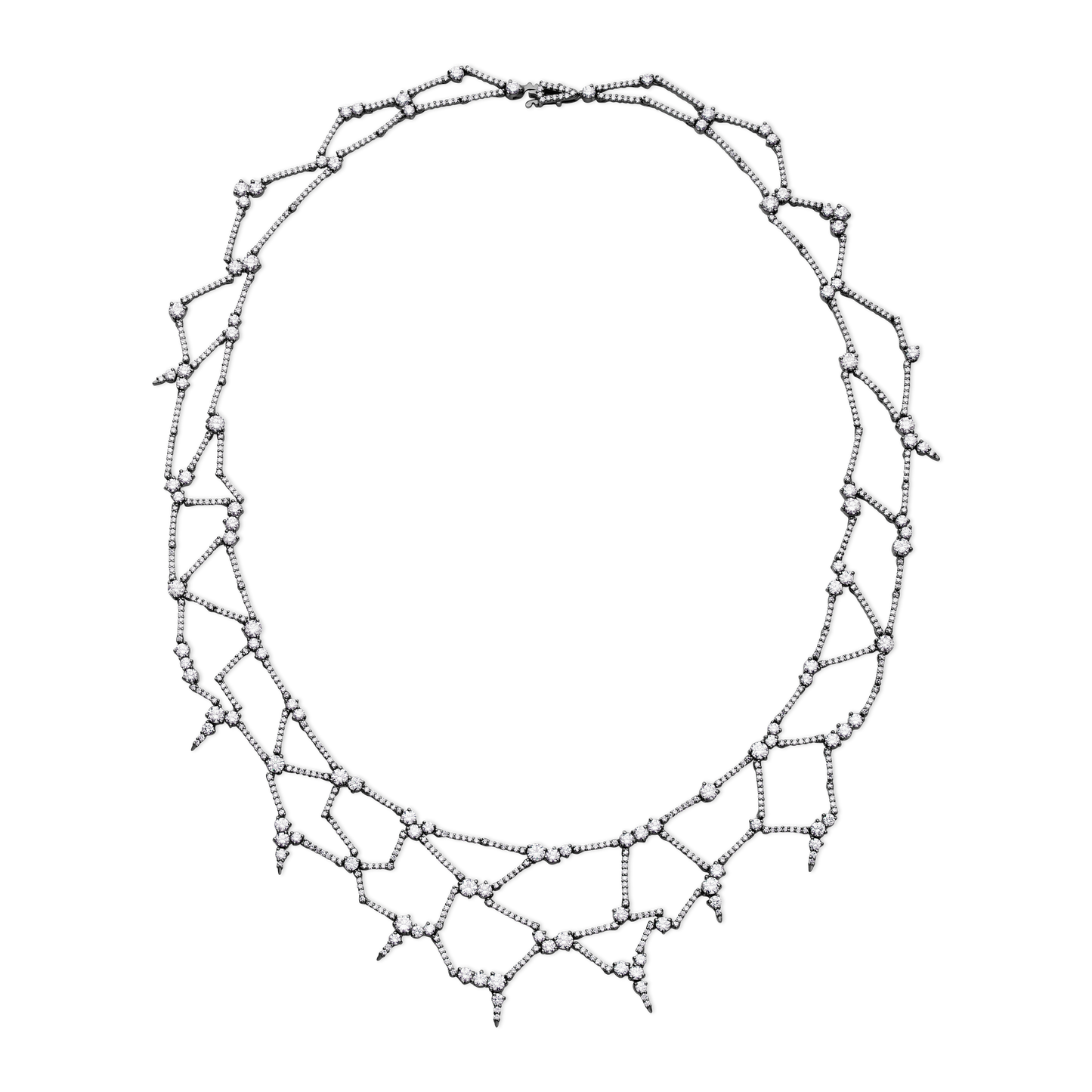 Diamond Web Necklace