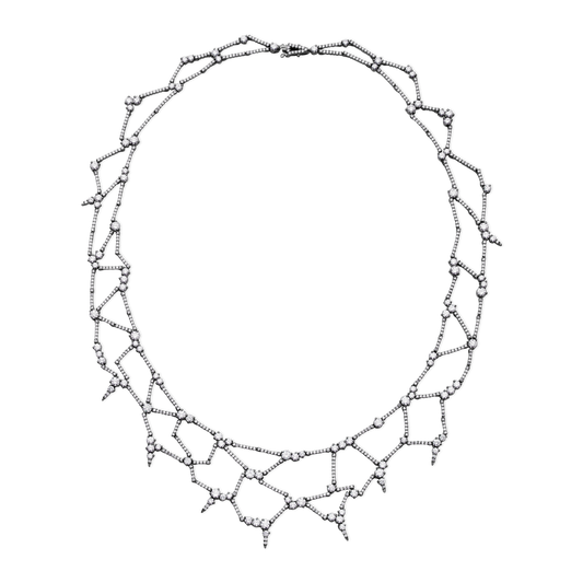 Diamond Web Necklace