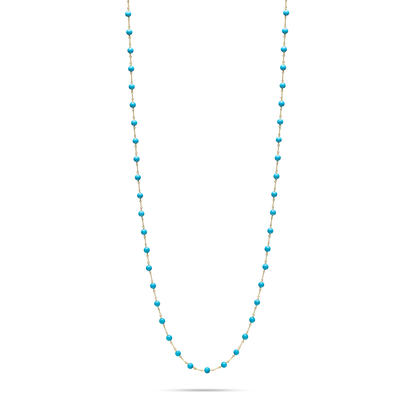 Turquoise Twist Link Necklace