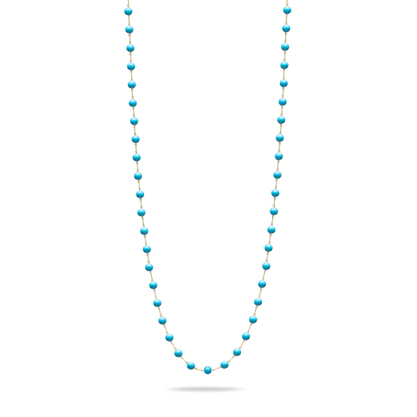 Turquoise Twist Link Necklace